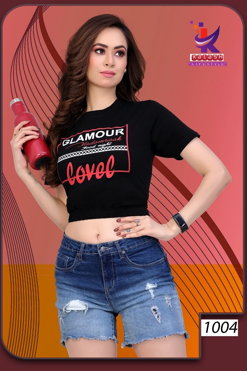Kalash Pari Western Wear Fancy Wholesale Ladies Top
